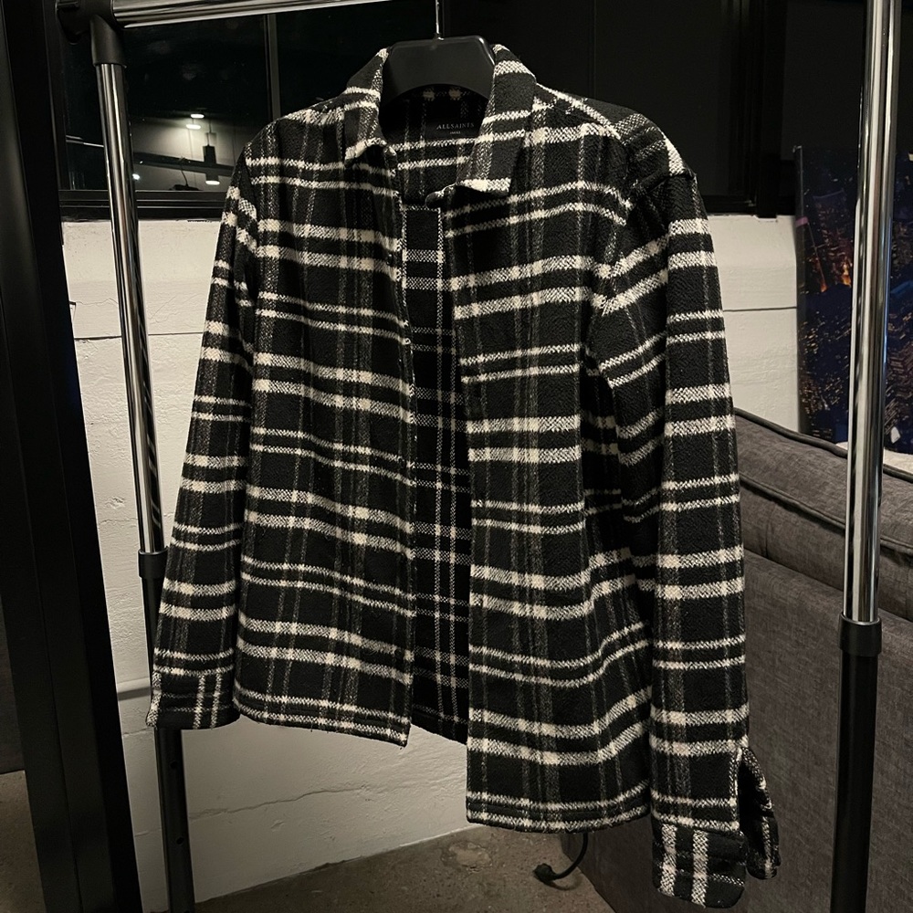 All Saints Wool Shirt Jacket